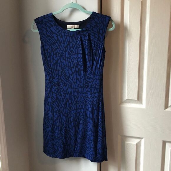 Ann Taylor Loft Sleeveless Patterned Dress - XSP - Picture 1 of 6